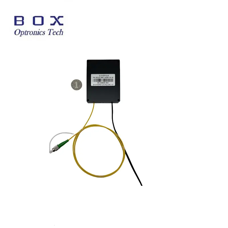 840nm 5mW 10nm SLD Broadband Sumber cahya